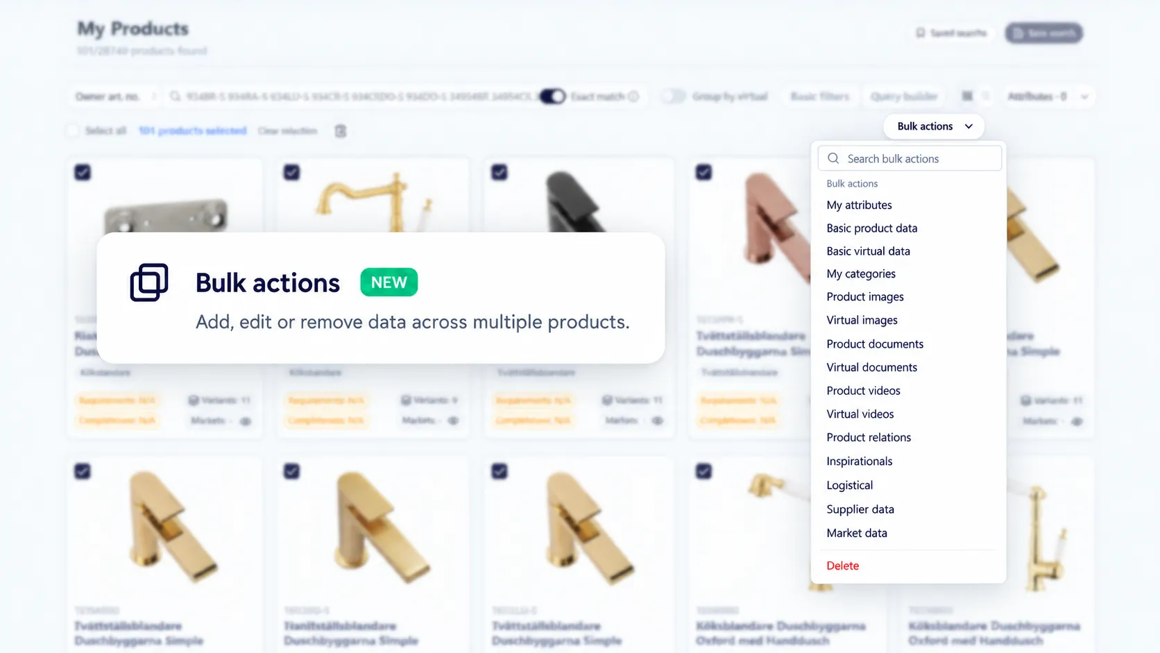 bulk actions